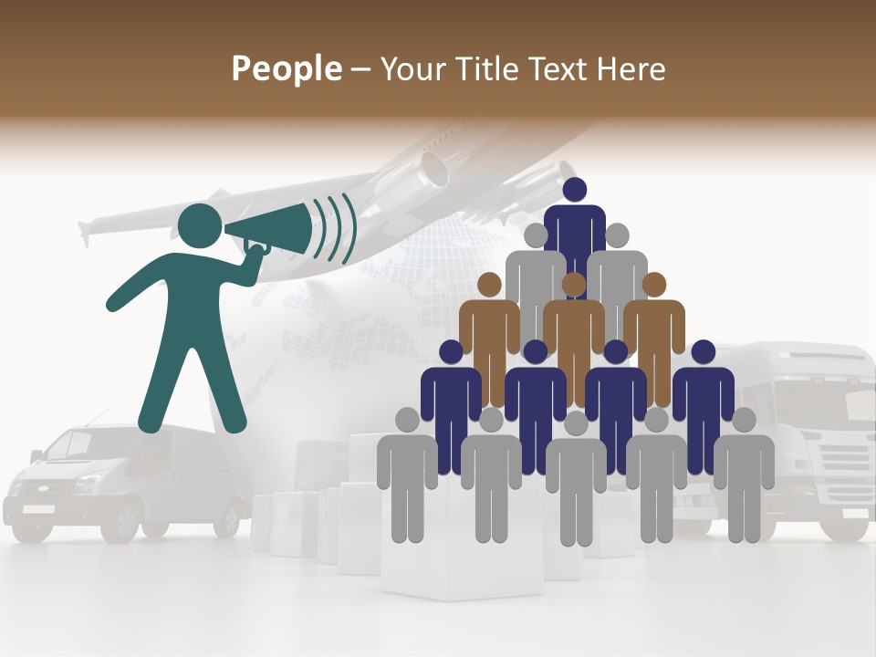 Express Parcel World PowerPoint Template