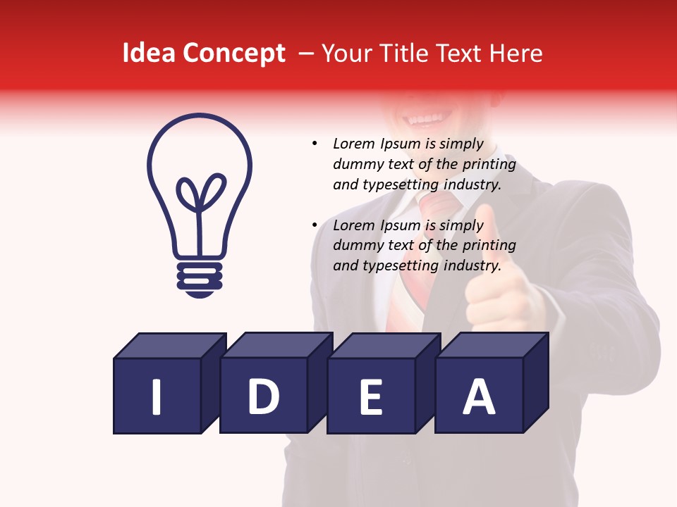 Isolated Person Excellent PowerPoint Template