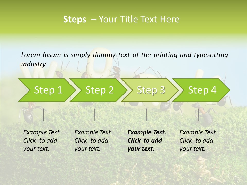 Teamwork Sky Animals PowerPoint Template