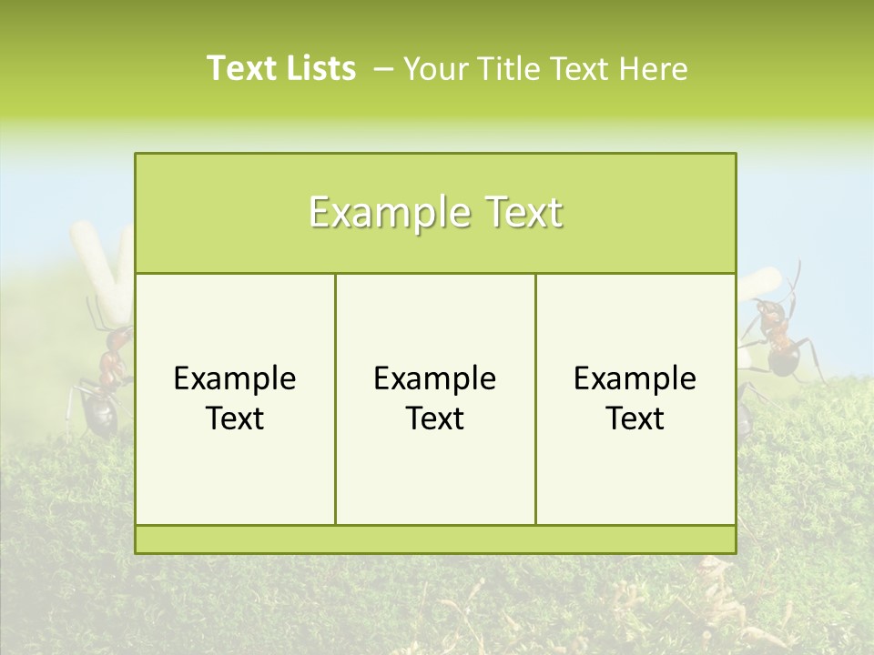 Teamwork Sky Animals PowerPoint Template