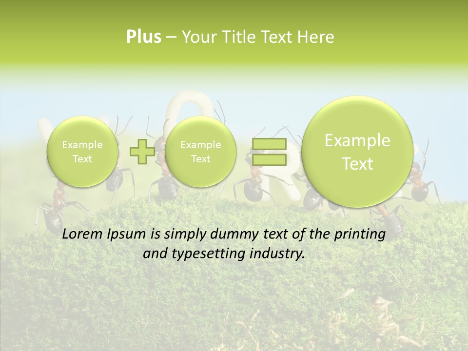 Teamwork Sky Animals PowerPoint Template