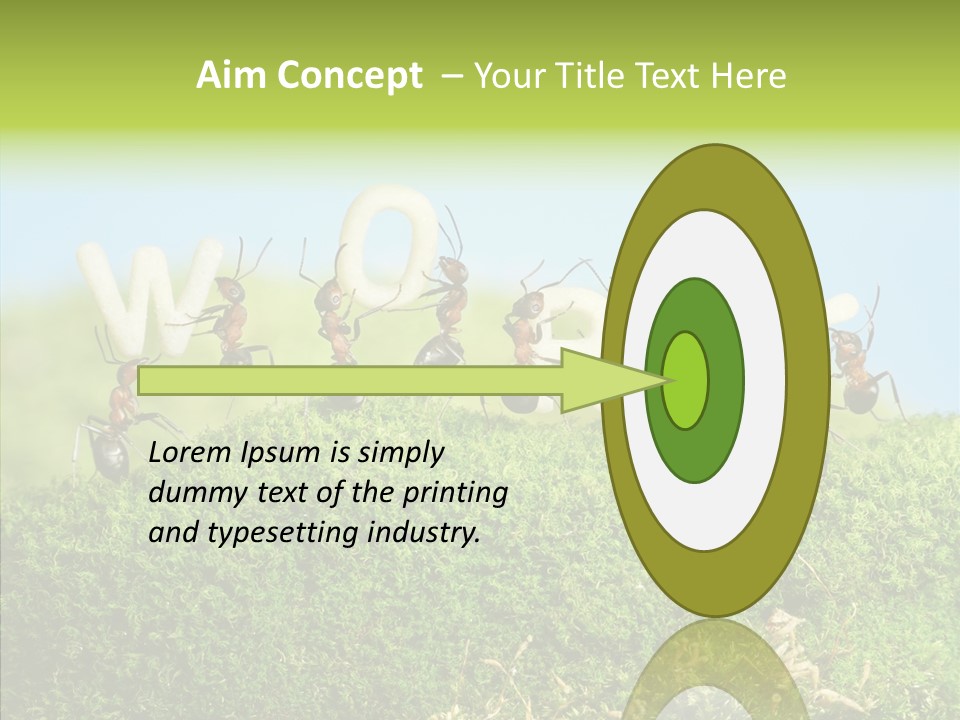 Teamwork Sky Animals PowerPoint Template