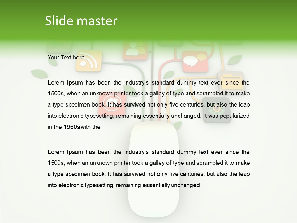 Symbol Isolated Shiny PowerPoint Template