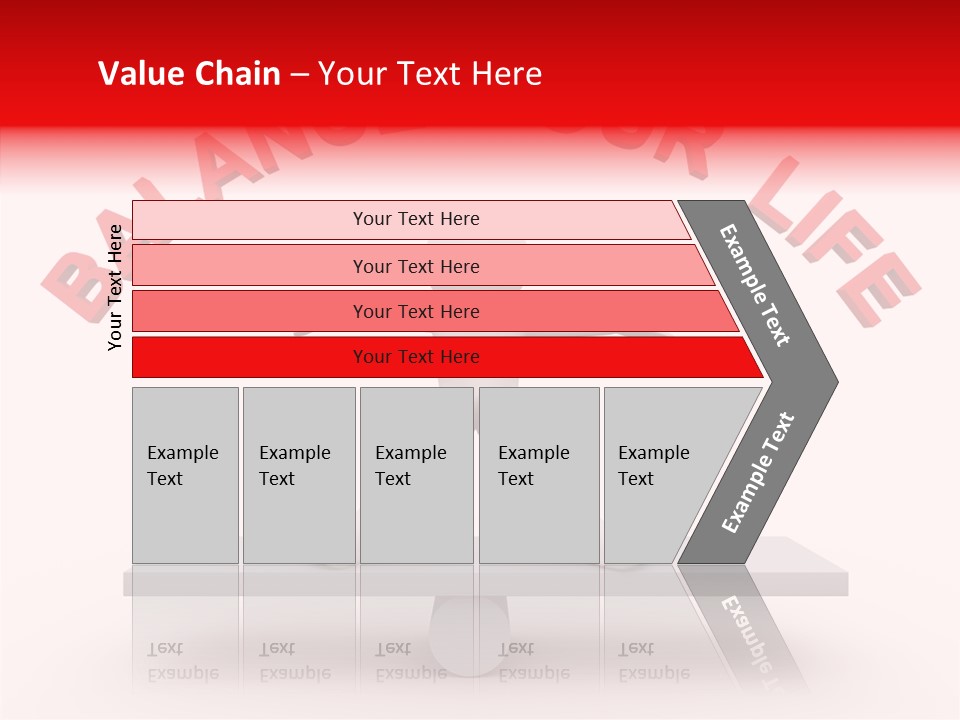 A Person Standing On Top Of A Table With The Words Balance Your Life PowerPoint Template
