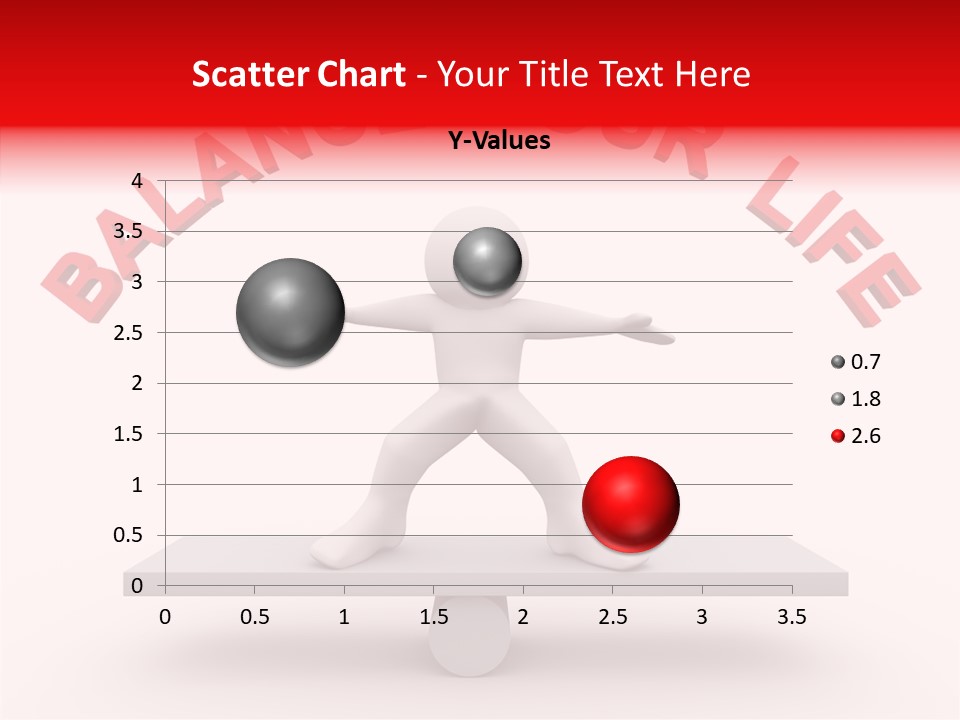 A Person Standing On Top Of A Table With The Words Balance Your Life PowerPoint Template