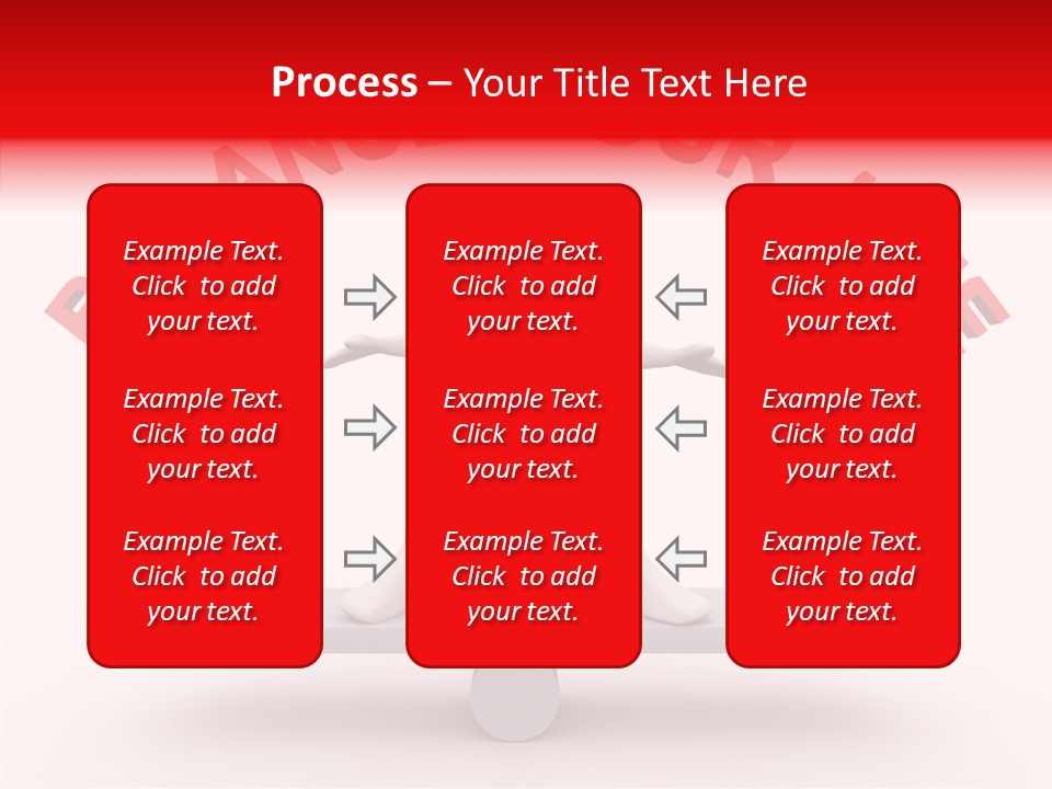 A Person Standing On Top Of A Table With The Words Balance Your Life PowerPoint Template