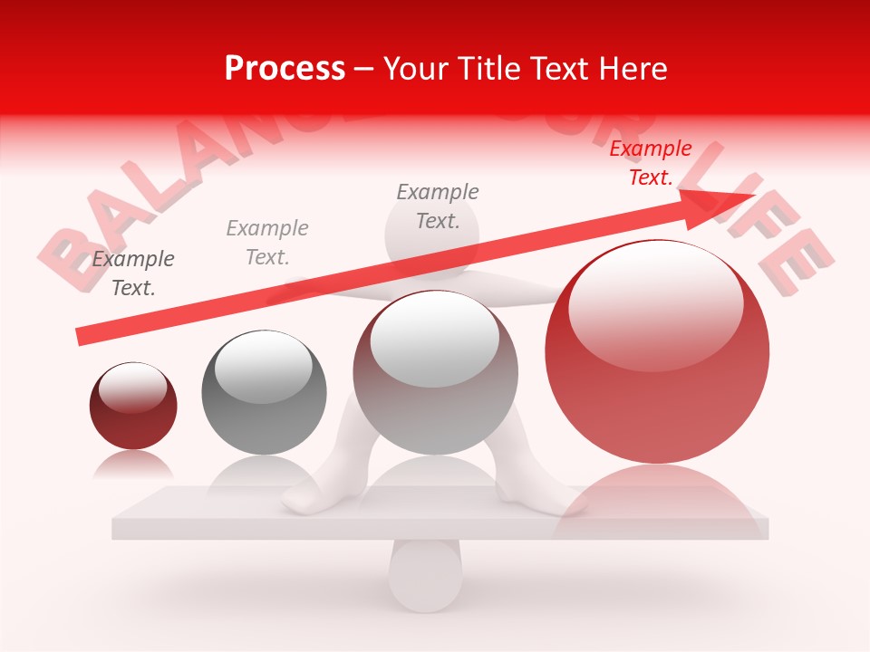 A Person Standing On Top Of A Table With The Words Balance Your Life PowerPoint Template