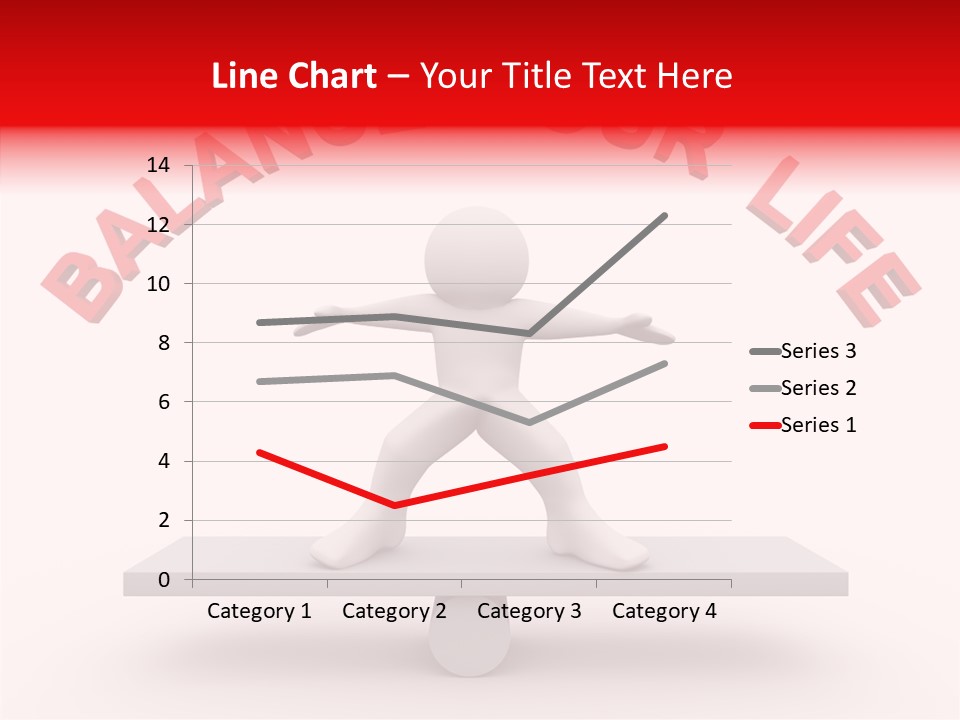 A Person Standing On Top Of A Table With The Words Balance Your Life PowerPoint Template