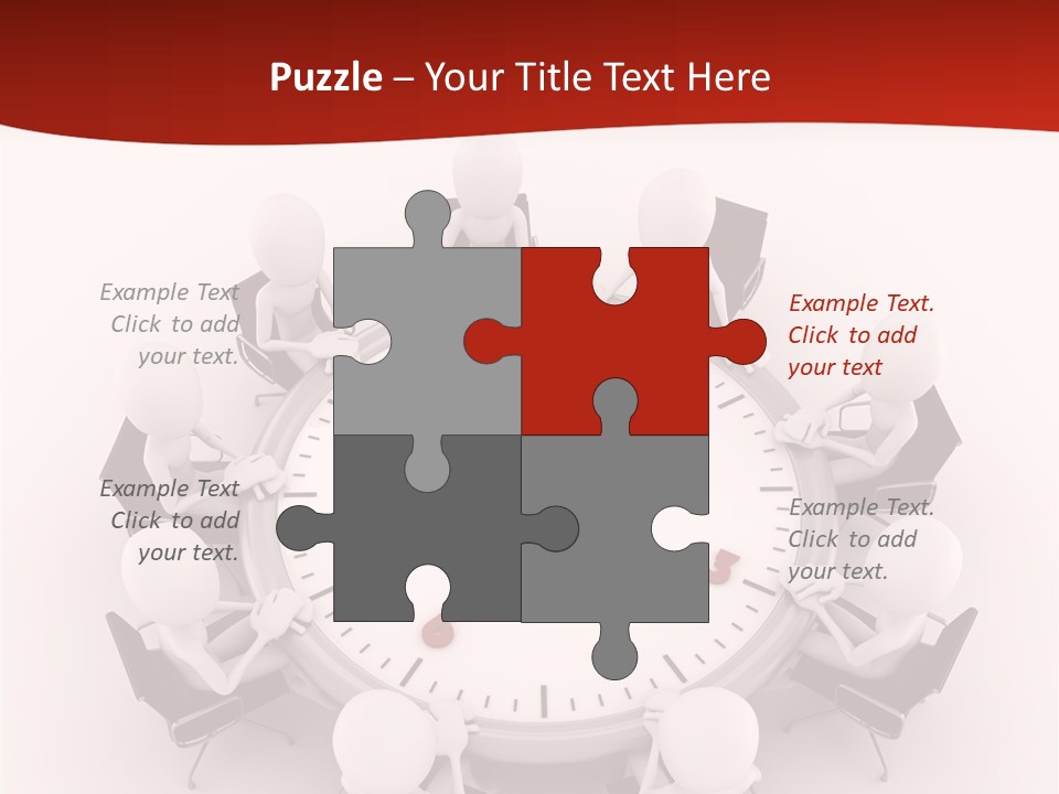 Computer Abstract People PowerPoint Template