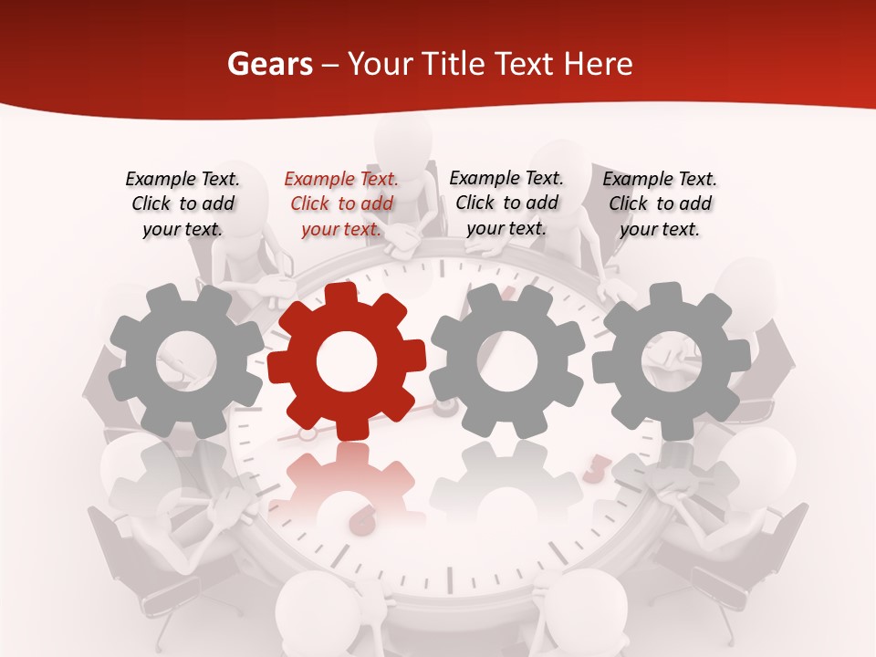 Computer Abstract People PowerPoint Template