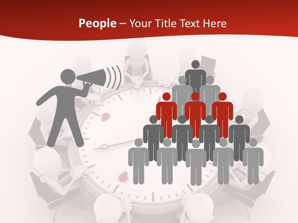 Computer Abstract People PowerPoint Template