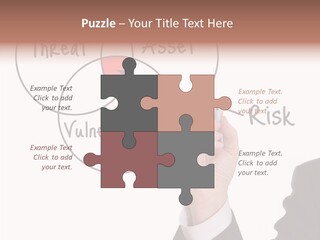 Flowchart Presentation Risk PowerPoint Template