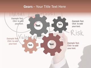 Flowchart Presentation Risk PowerPoint Template