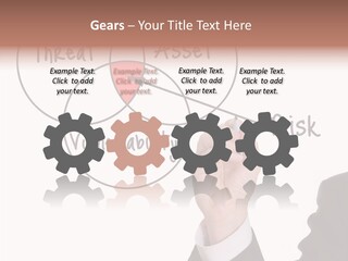 Flowchart Presentation Risk PowerPoint Template