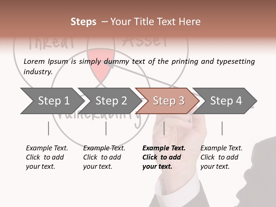 Flowchart Presentation Risk PowerPoint Template