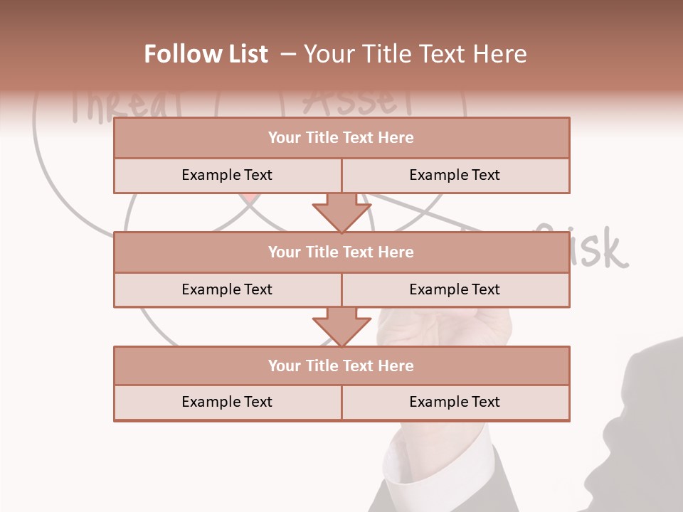 Flowchart Presentation Risk PowerPoint Template