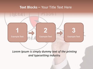 Flowchart Presentation Risk PowerPoint Template