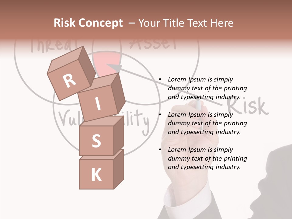 Flowchart Presentation Risk PowerPoint Template