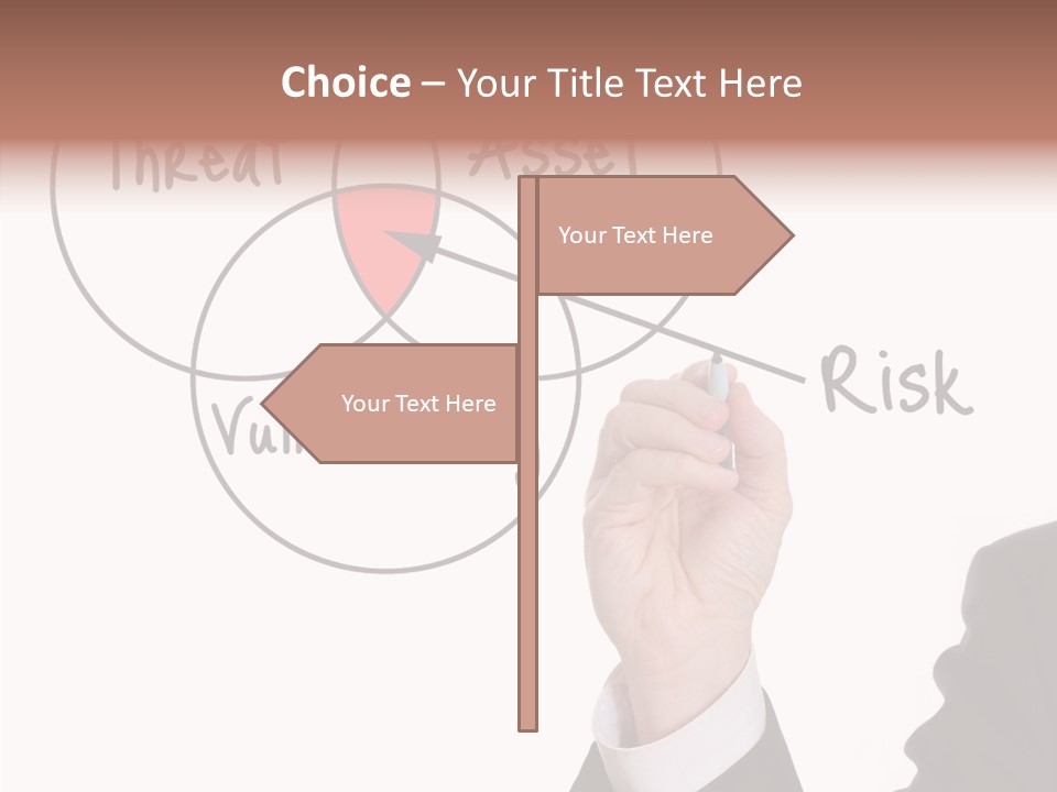 Flowchart Presentation Risk PowerPoint Template