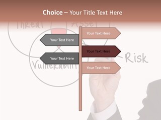 Flowchart Presentation Risk PowerPoint Template