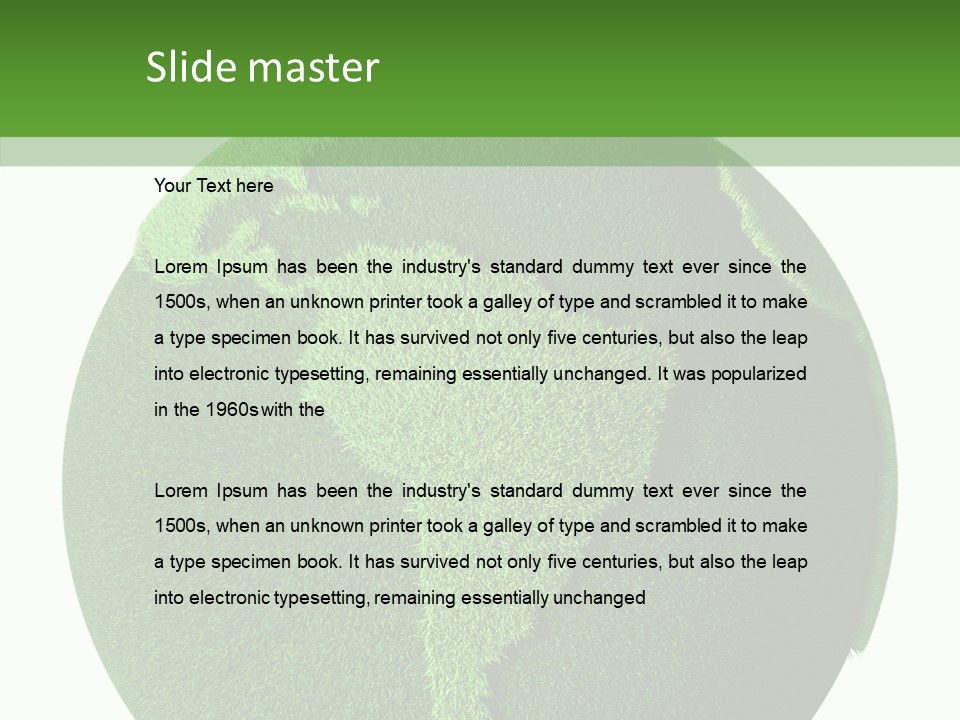 Land Green Nature PowerPoint Template
