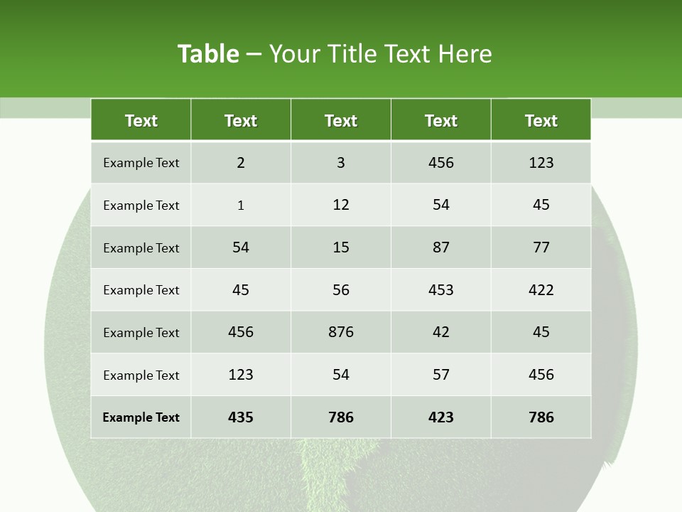Land Green Nature PowerPoint Template