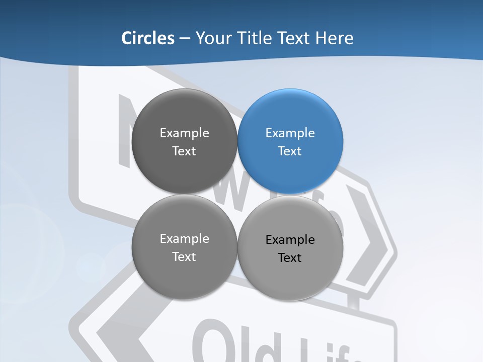 Roadsign Happiness Same PowerPoint Template