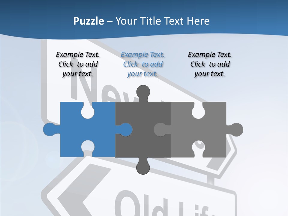 Roadsign Happiness Same PowerPoint Template