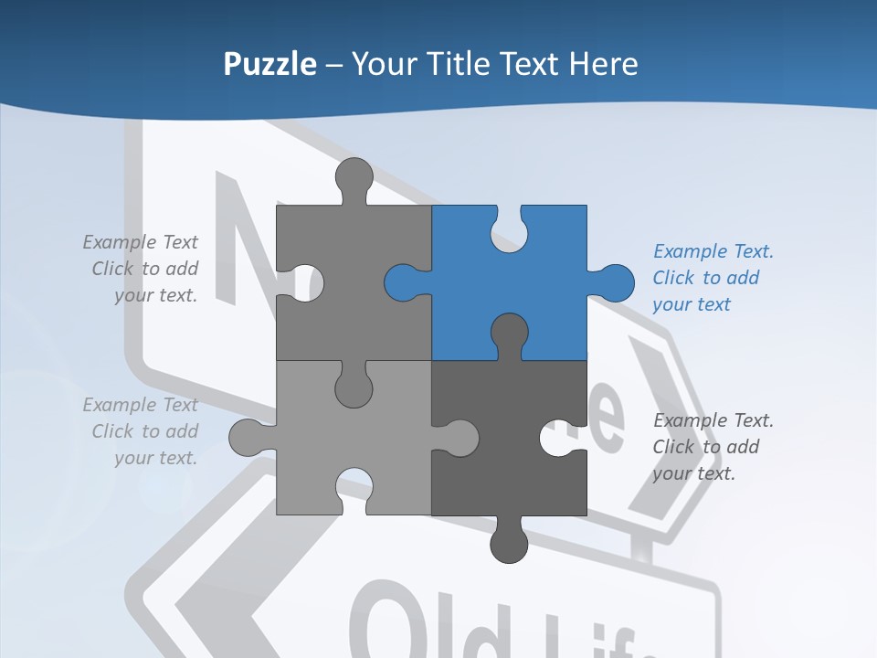 Roadsign Happiness Same PowerPoint Template
