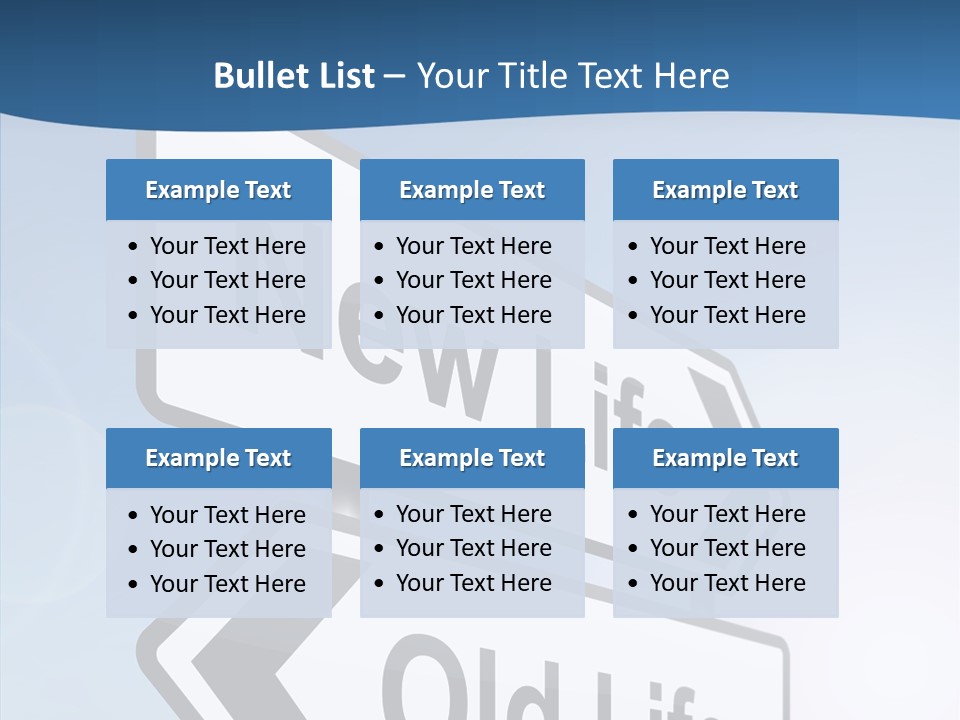 Roadsign Happiness Same PowerPoint Template