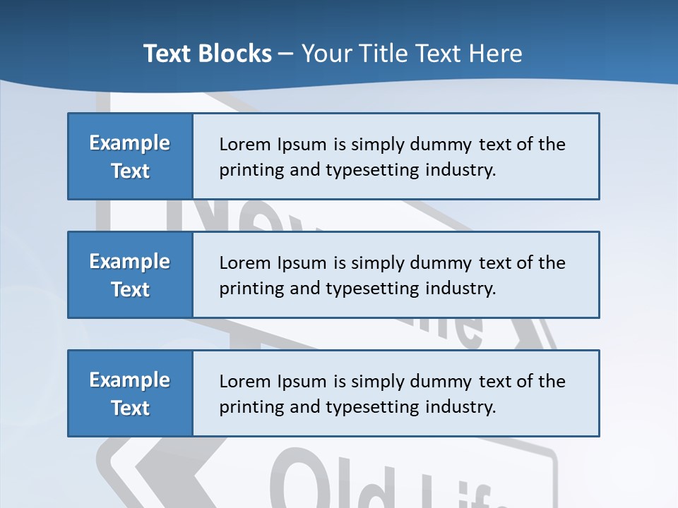 Roadsign Happiness Same PowerPoint Template