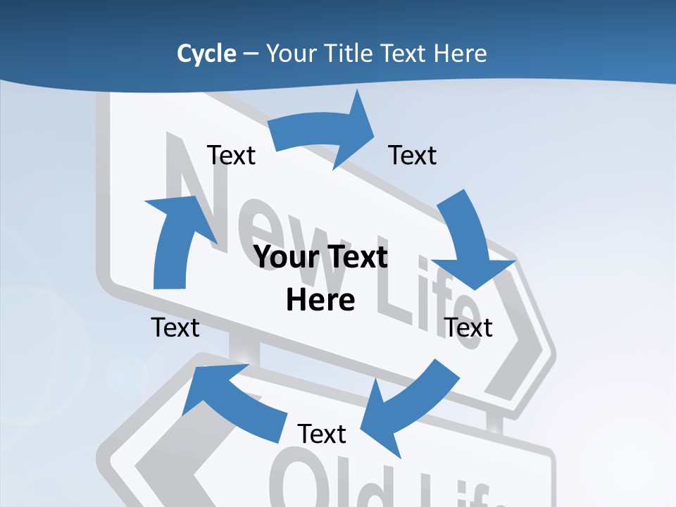 Roadsign Happiness Same PowerPoint Template