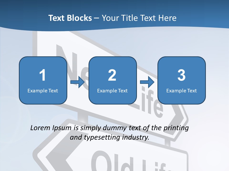 Roadsign Happiness Same PowerPoint Template