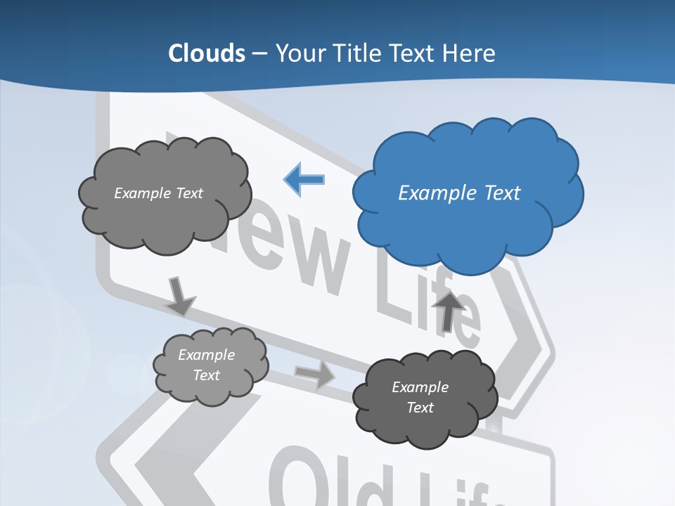 Roadsign Happiness Same PowerPoint Template