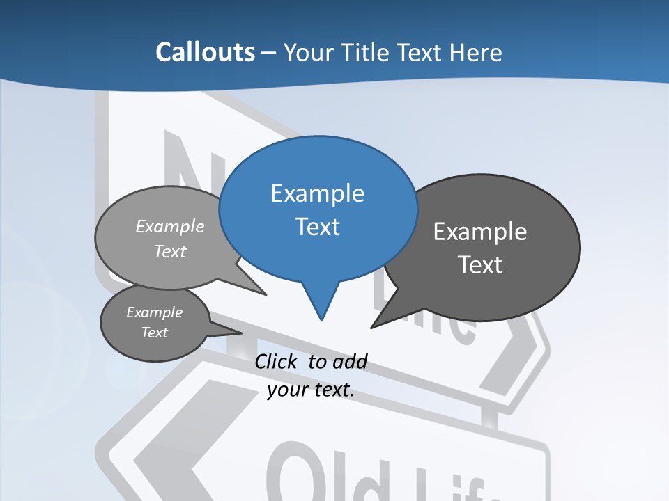 Roadsign Happiness Same PowerPoint Template