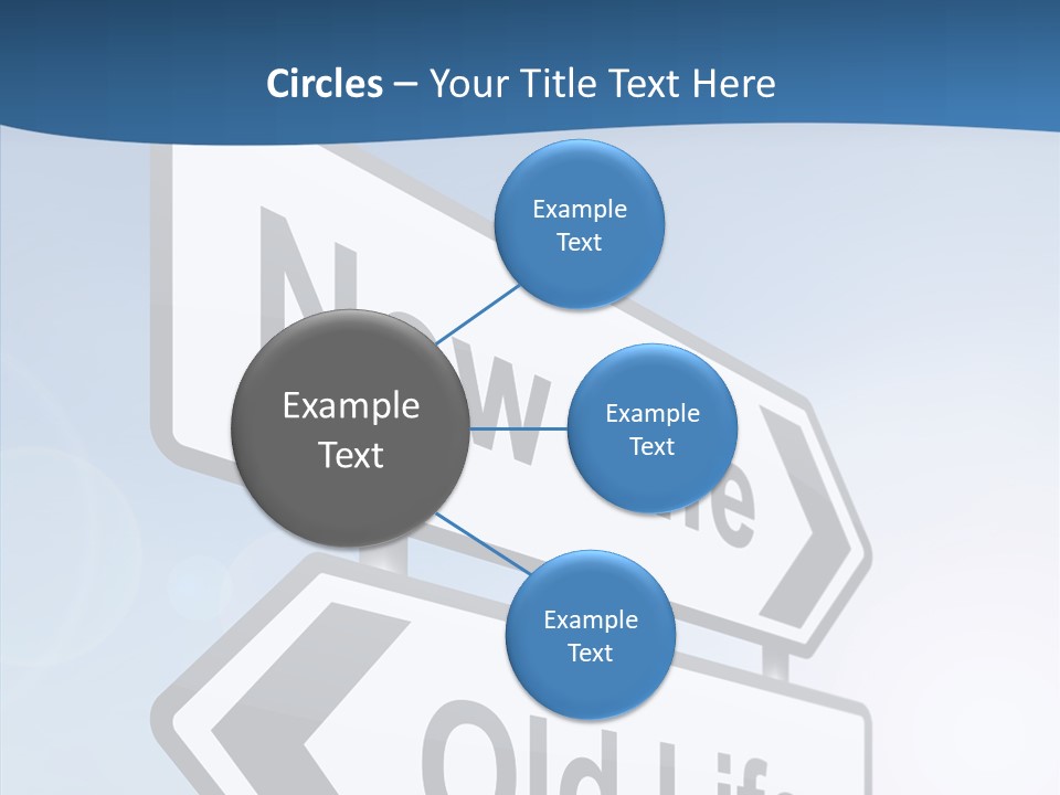 Roadsign Happiness Same PowerPoint Template