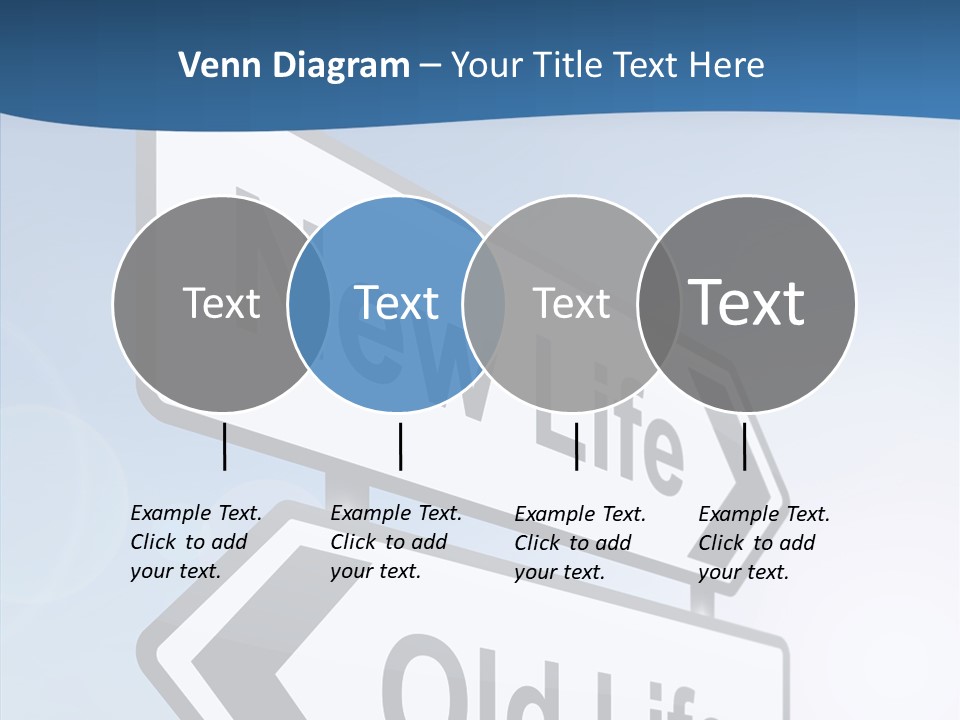 Roadsign Happiness Same PowerPoint Template