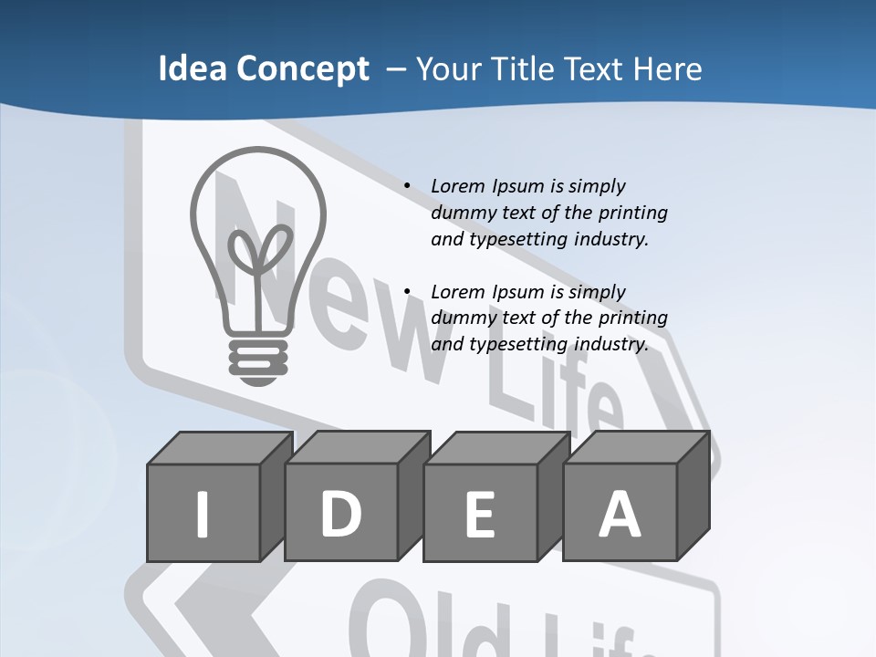 Roadsign Happiness Same PowerPoint Template