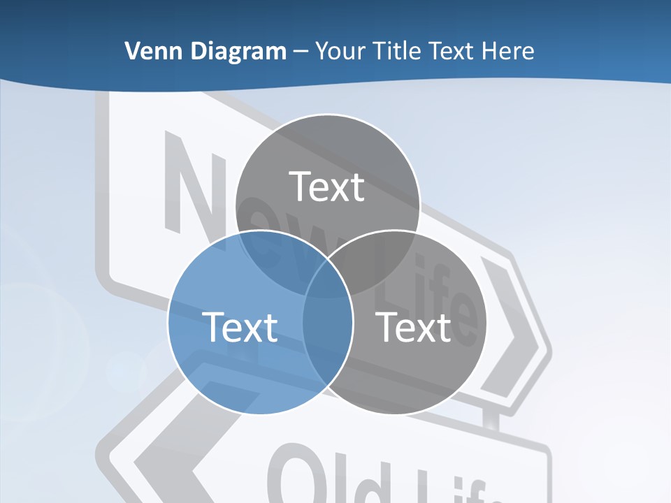 Roadsign Happiness Same PowerPoint Template