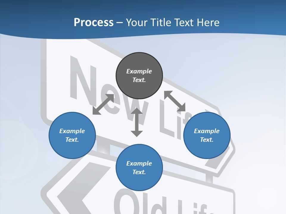 Roadsign Happiness Same PowerPoint Template
