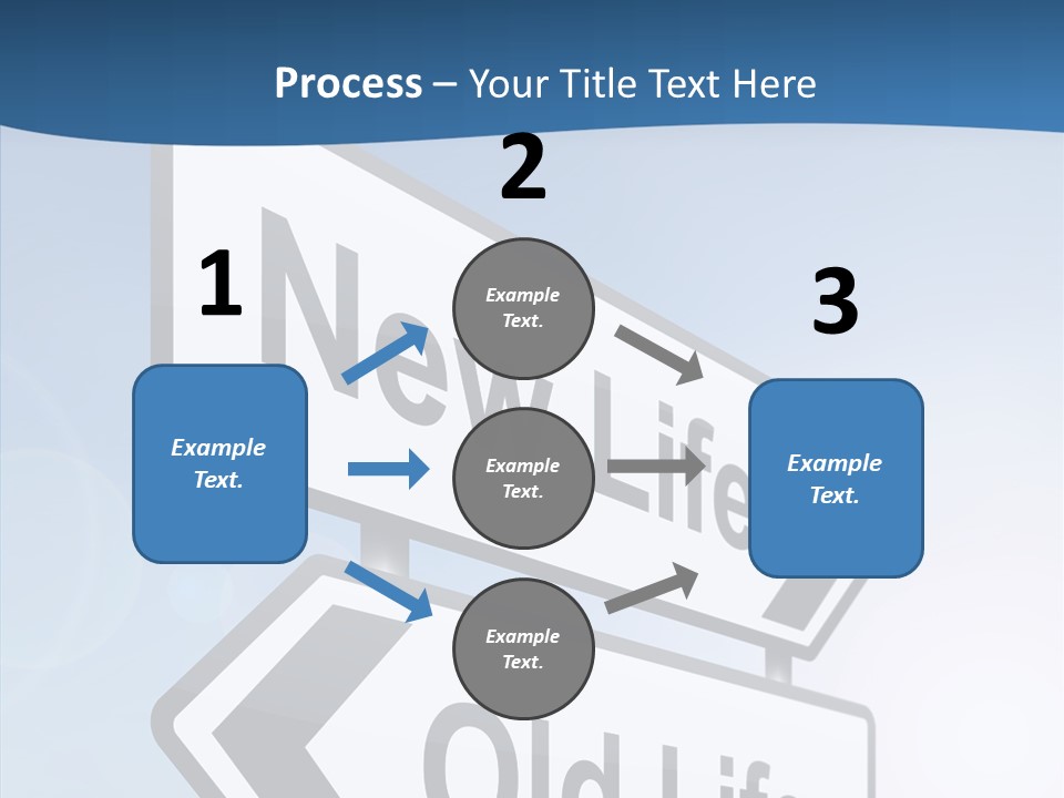Roadsign Happiness Same PowerPoint Template