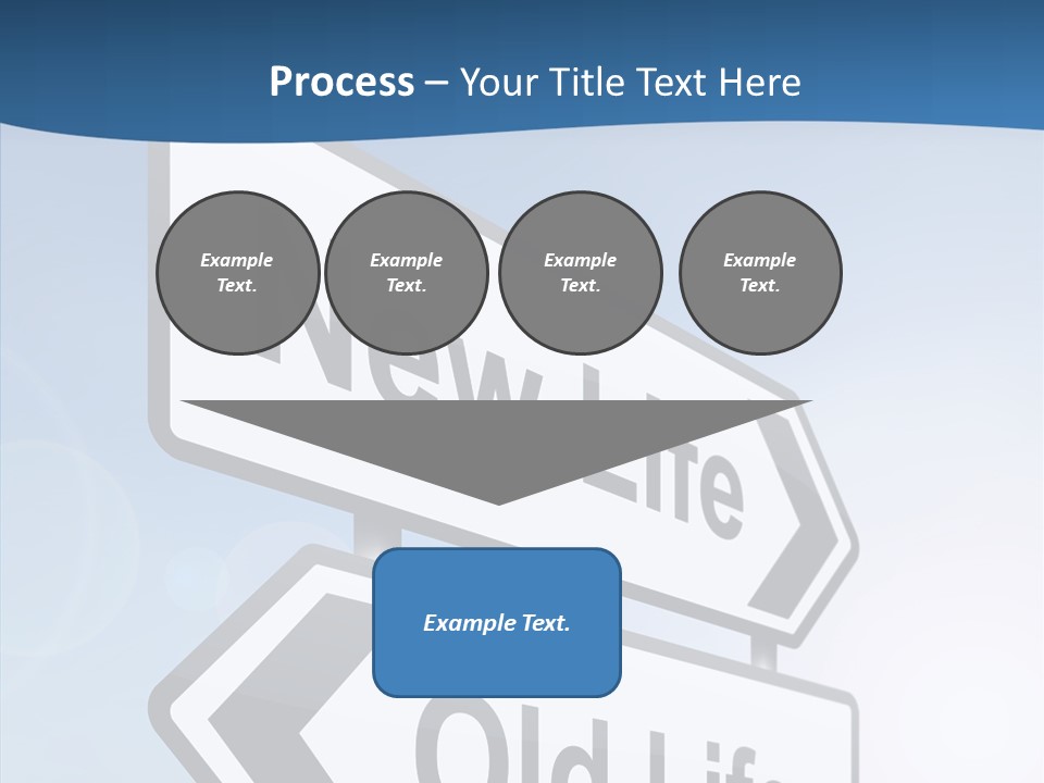 Roadsign Happiness Same PowerPoint Template