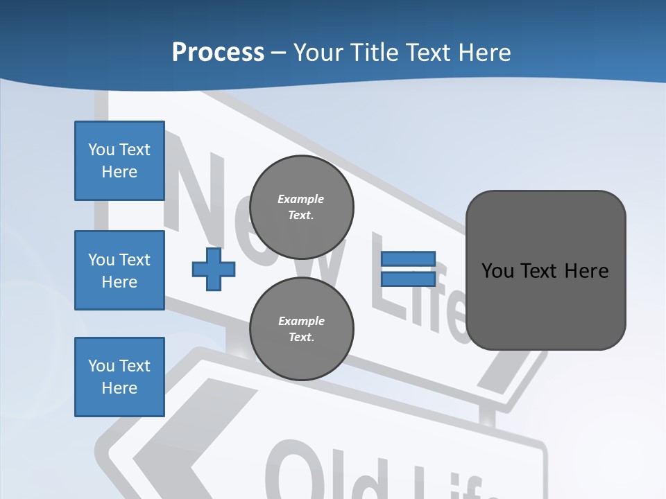 Roadsign Happiness Same PowerPoint Template