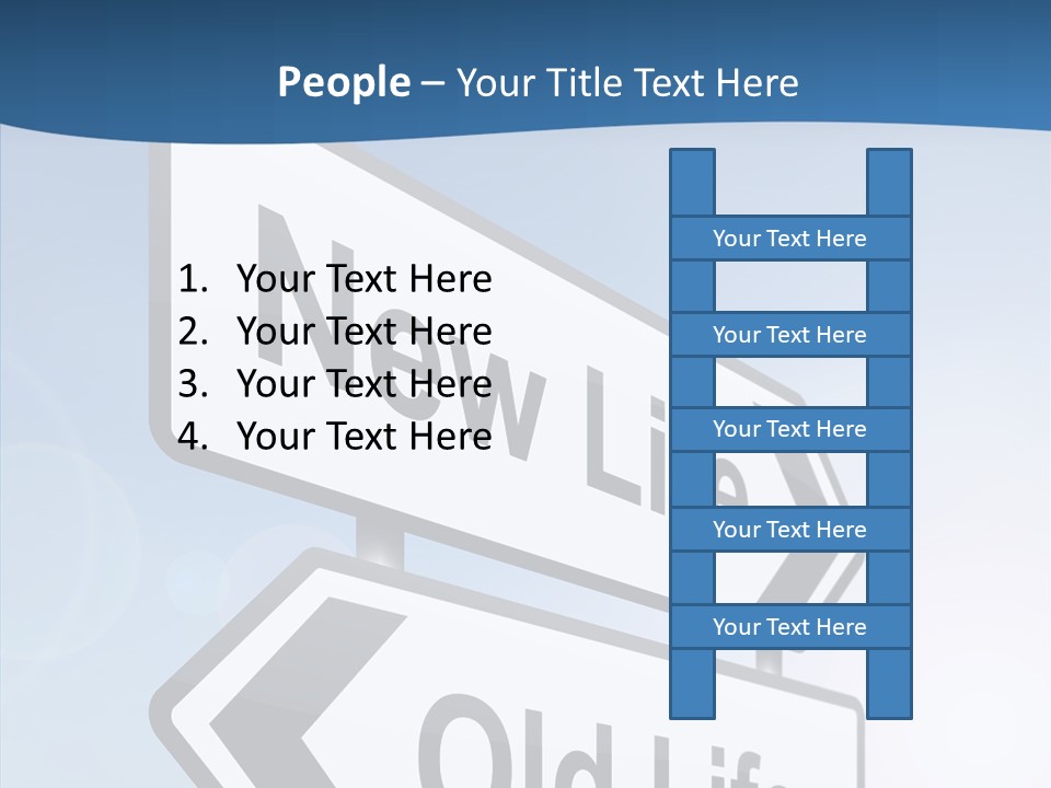 Roadsign Happiness Same PowerPoint Template