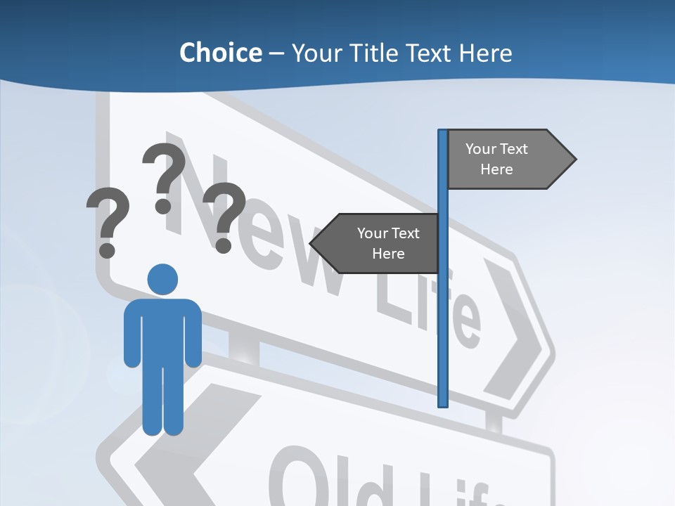 Roadsign Happiness Same PowerPoint Template