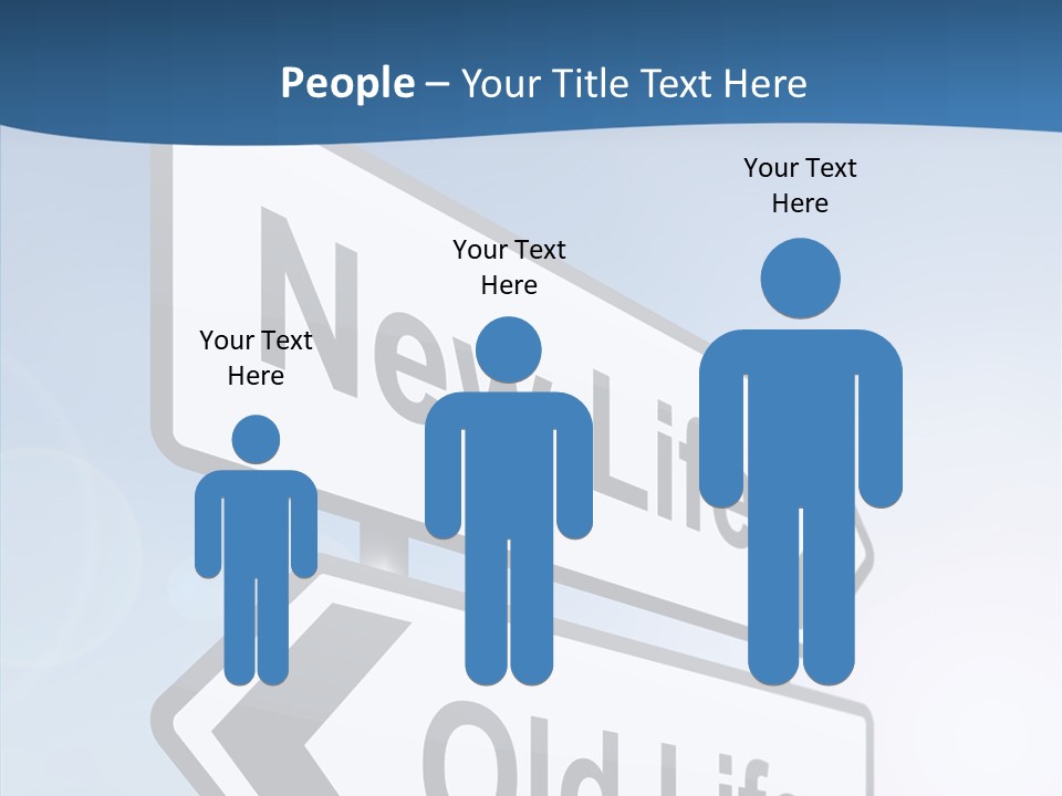 Roadsign Happiness Same PowerPoint Template