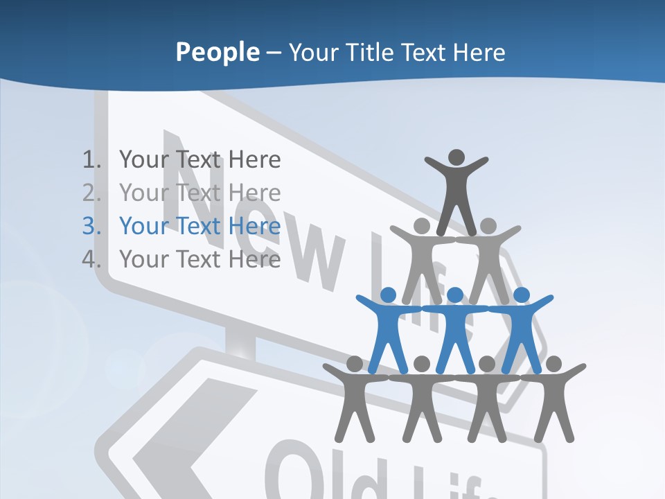 Roadsign Happiness Same PowerPoint Template