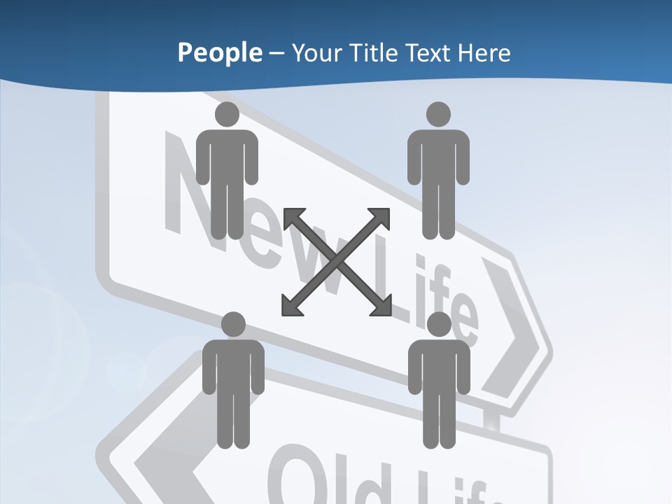 Roadsign Happiness Same PowerPoint Template