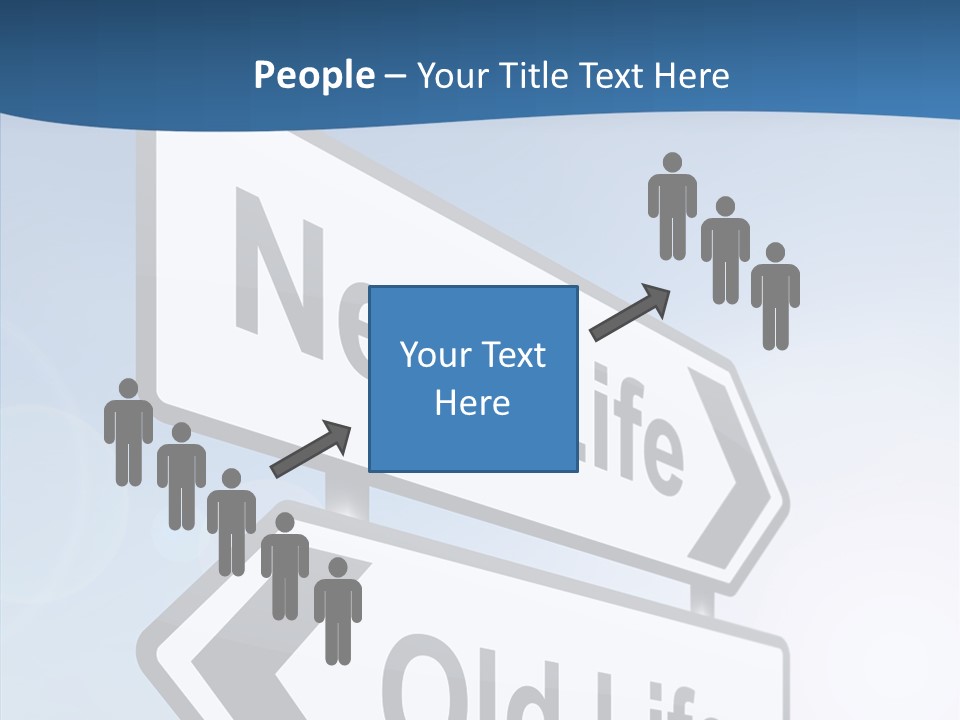 Roadsign Happiness Same PowerPoint Template