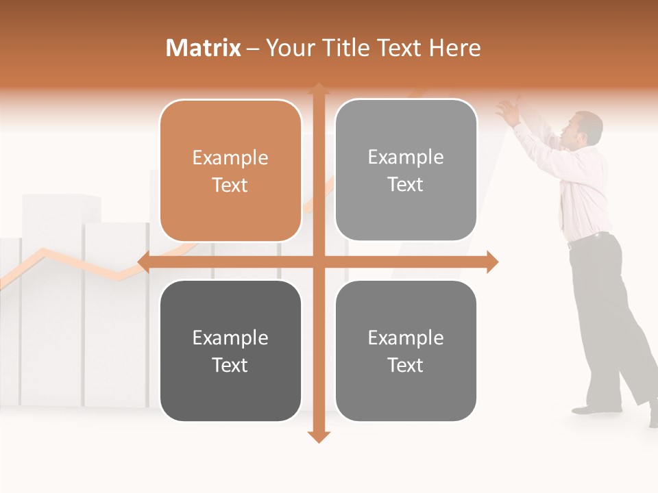Illustration Stats Person PowerPoint Template